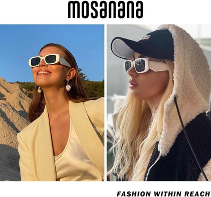 Trendy Rectangle Sunglasses for Women Men-Goulding