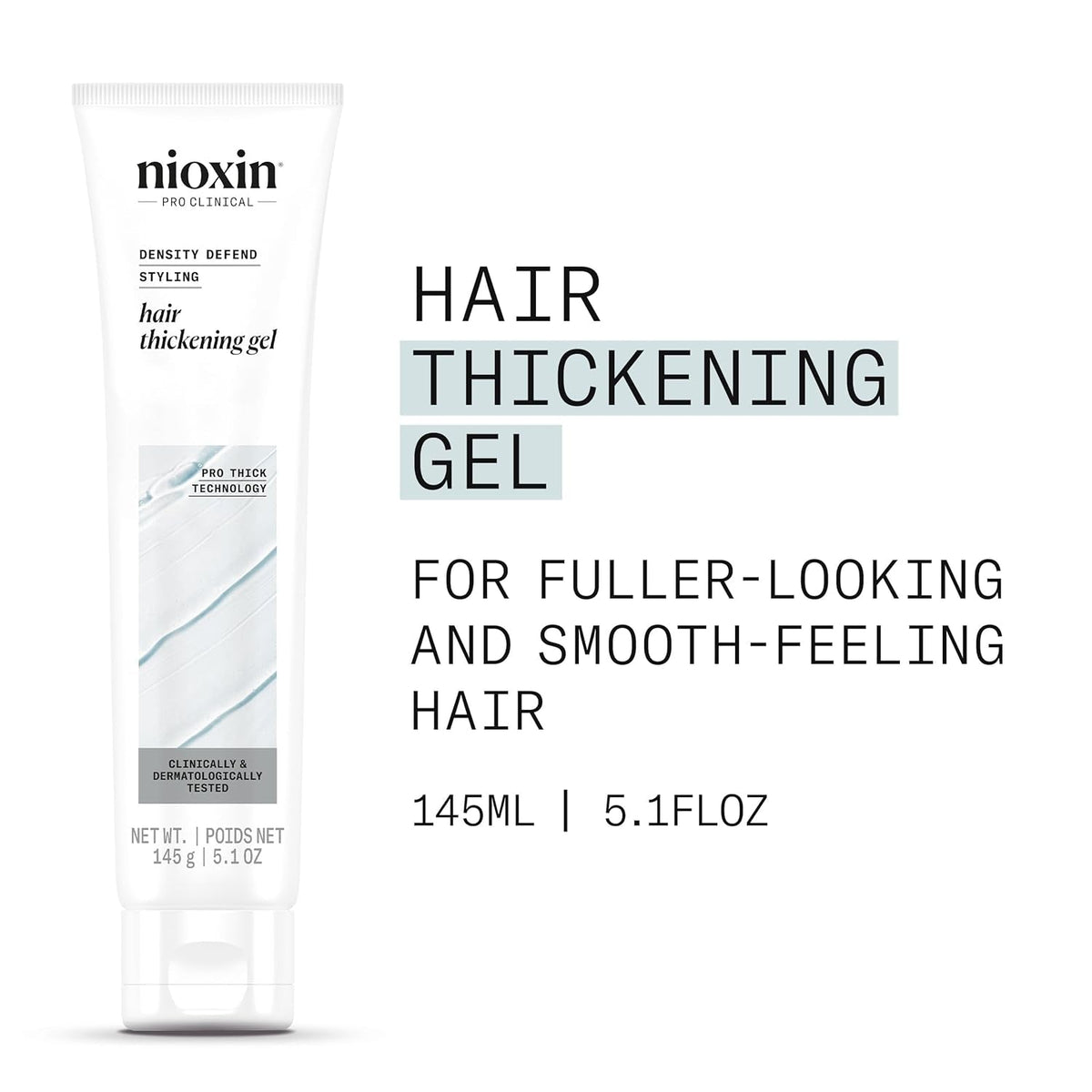 Nioxin Density Defend Hair Thickening Gel | for Volumizing and Fuller Hair| No Stickiness or Stiffness | 5.1 Fl Oz