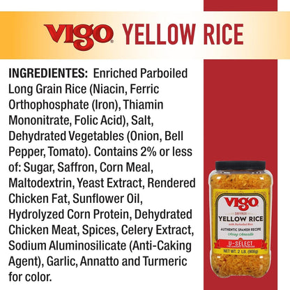 Authentic Saffron Yellow Rice, Low Fat, 2Lb (Pack of 1)