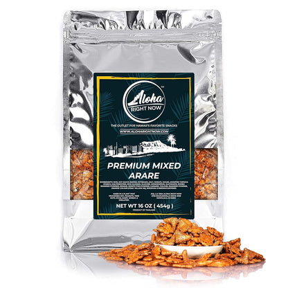 Premium Mixed Arare Rice Crackers Mochi Crunch Japanese Hawaiian Style Asian Snack Mix 1LB 16Oz
