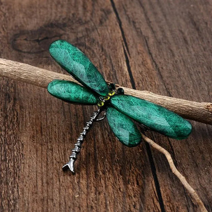 Color dragonfly brooch girl creative bag sweater pin brooches insect holiday gift