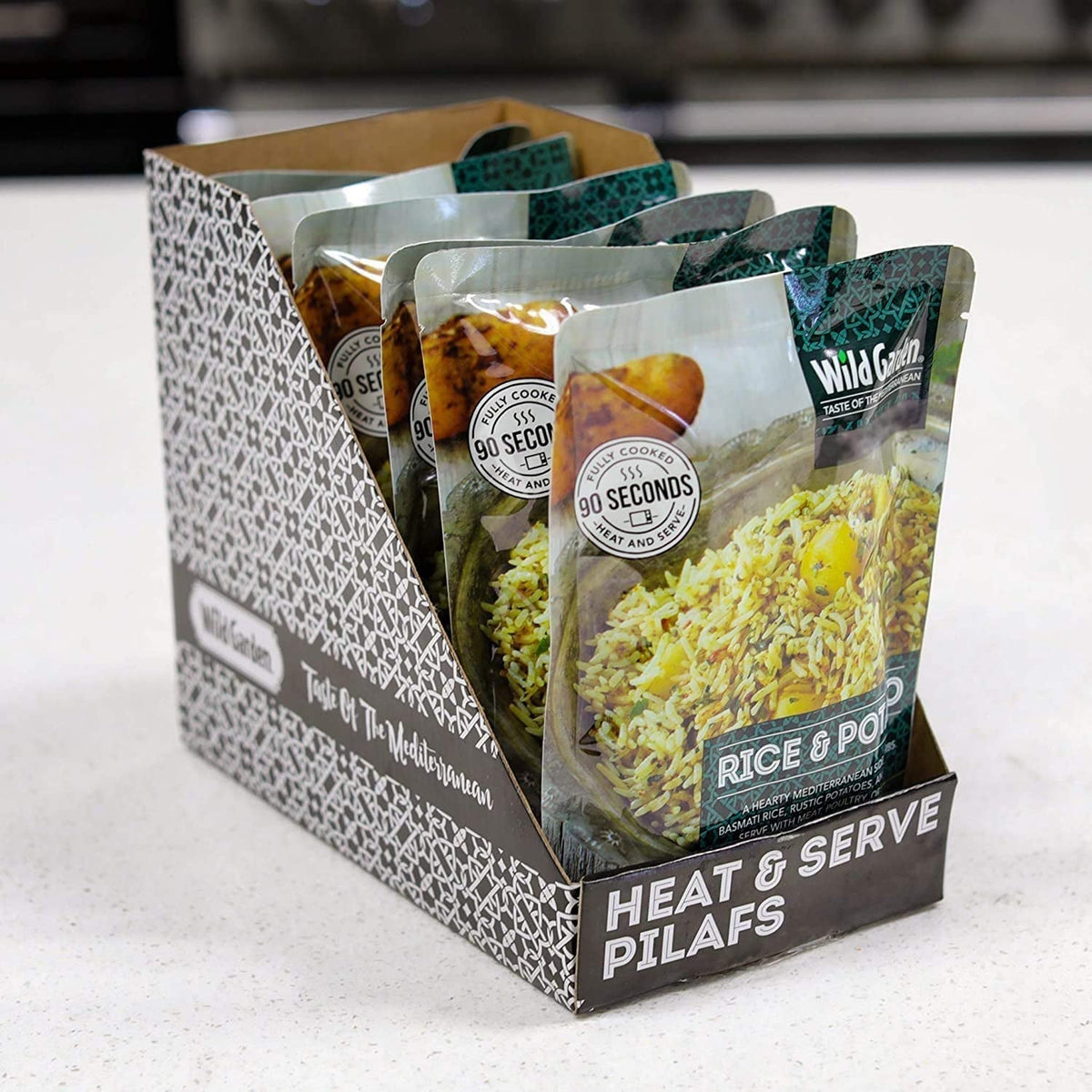 Heat and Serve Pilaf, Rice & Potato, Fully Cooked, Ready to Eat, Microwavable 8.8 Oz, 6 Pack