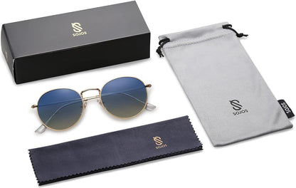Small Round Polarized Sunglasses for Women Men Classic Vintage Retro Shades UV400