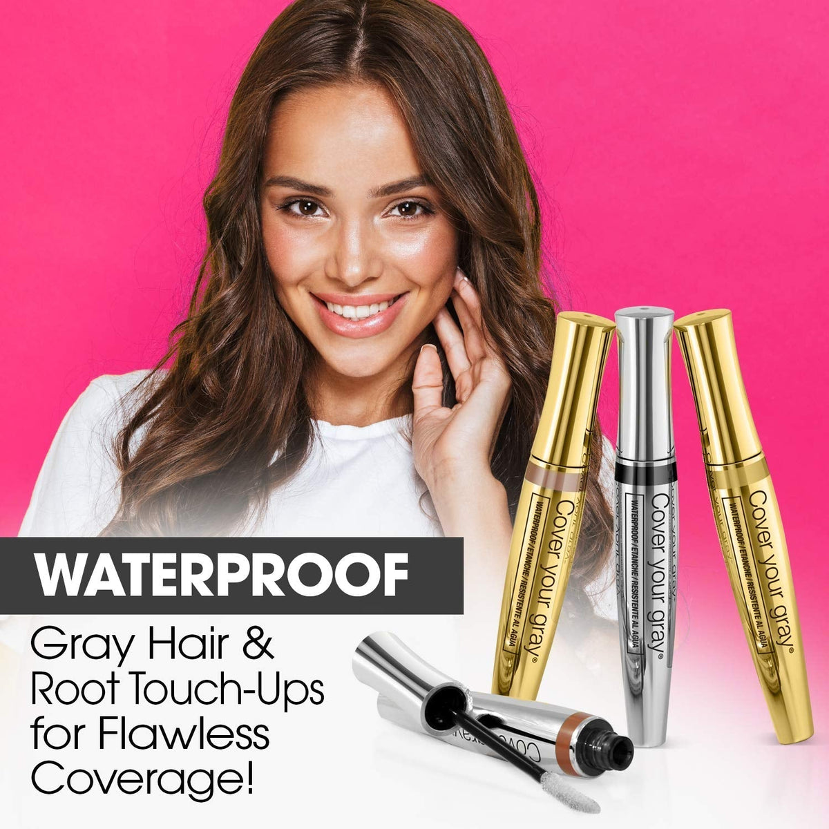 Hair Color Touch-Up Stick - Black (2-Pack)