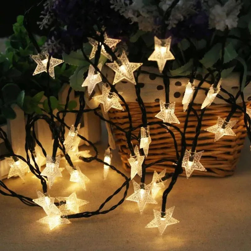 Solar Lamp 5m 7m 12m Star Power LED String Fairy Lights 6V Solar Garlands Garden Christmas Decor for Outdoor