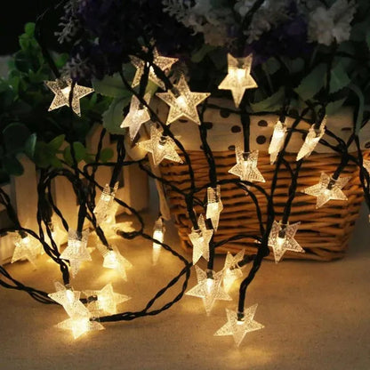 Solar Lamp 5m 7m 12m Star Power LED String Fairy Lights 6V Solar Garlands Garden Christmas Decor for Outdoor