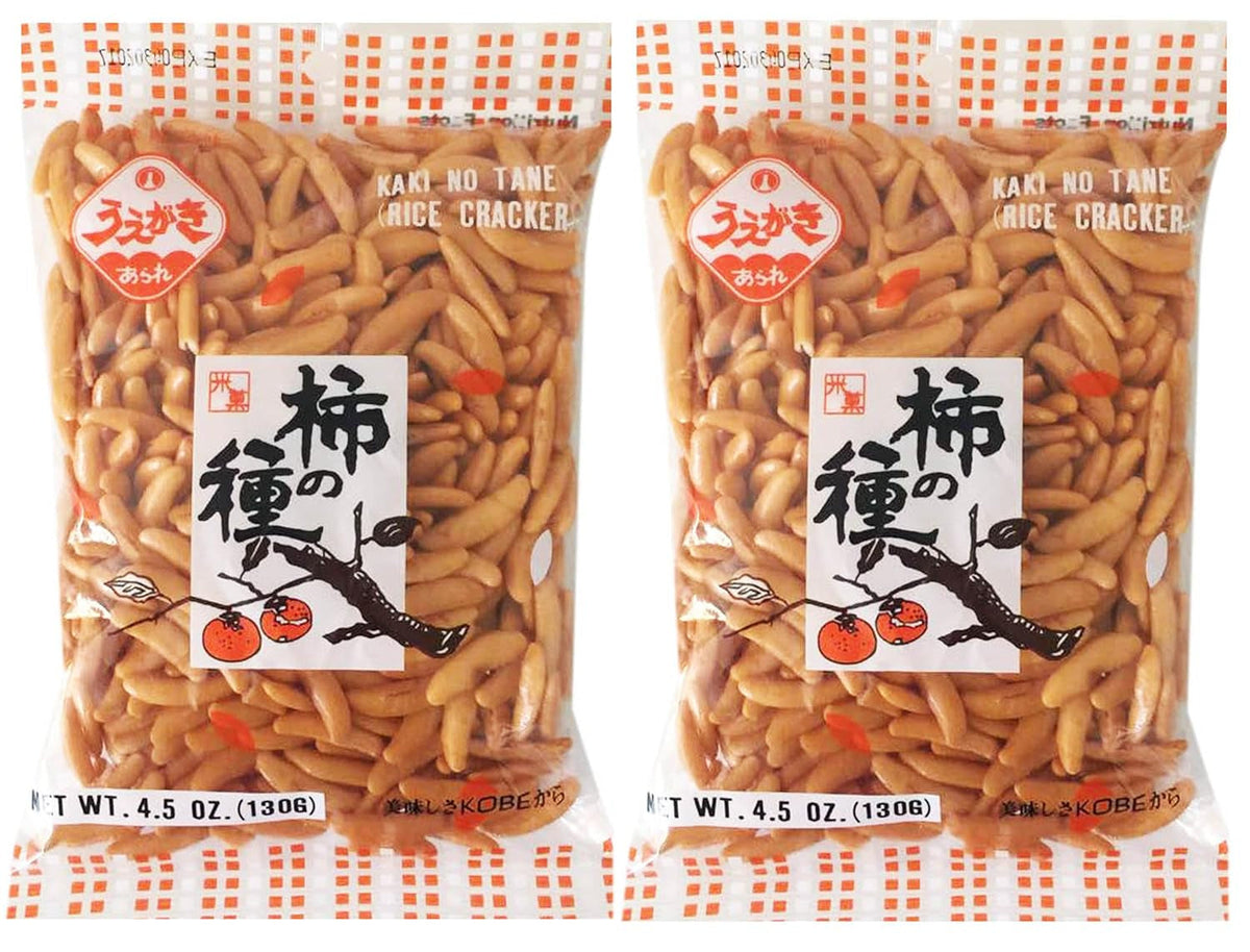 Japanese Traditional Rice Crackers : Nori Maki Arare/ Kaki No Tane 2Packs (Kaki No Tane Original)