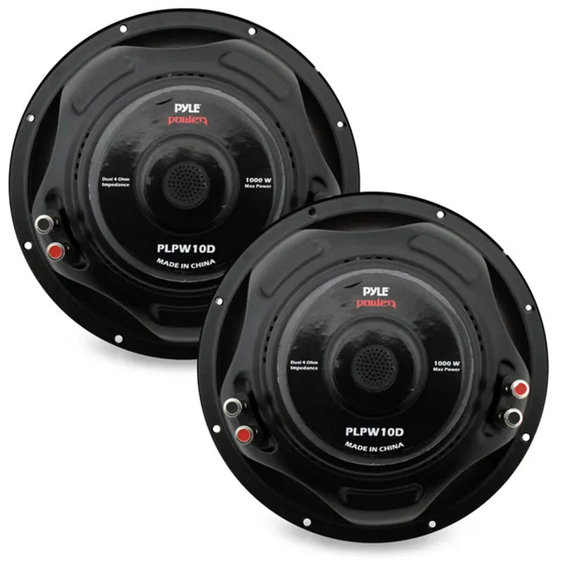 Pyle PLPW15D 15-Inch 2000 Watt 4-Ohm DVC Power Car Audio Subwoofer (3 Pack)