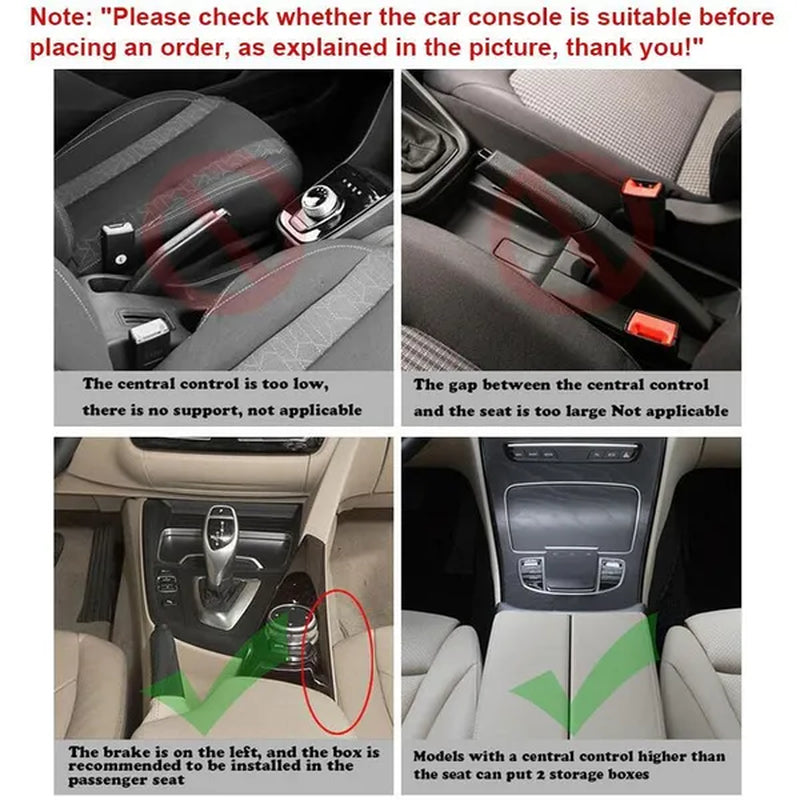 1/2pcs PU Leather Multifunctional Car Seat Gap Organizer Filler Console Side Pocket Catcher with Cup Holder for Phone Wallet Card Key Cigarette