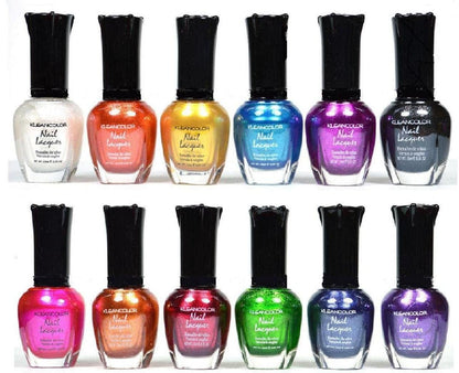 Nail Polish - Awesome Metallic Full Size Lacquer Lot of 12-pc Set