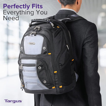 Drifter II Laptop Backpack, Black/Gray – Backpack for Men for Business and Travel, Durable Water-Resistant Material, Fits up to 17" Laptops (TSB239US)
