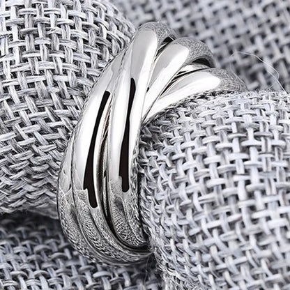 Fashion Delicate Sterling Silver Color Polished Ring Holiday Party Anniversary Jewelry Gift