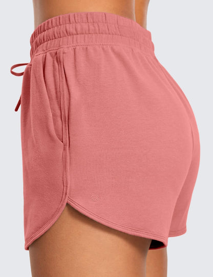 Women'S Casual Sweat Shorts - 3.5'' Athletic Summer Comfy Cotton for Lounge Gym Jersey with Pockets
