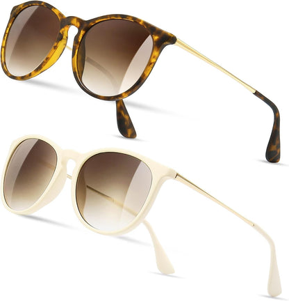 Vintage Round Sunglasses for Women Men Classic Retro Designer Style