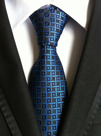 Lot 6 PCS Classic Men'S Silk Tie Necktie Woven JACQUARD Neck Ties