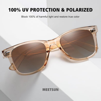 Retro Polarized Sunglasses for Women Men Classic Mirror Lens Driving Trendy Sun Glasses UV Protection (3 Pack)