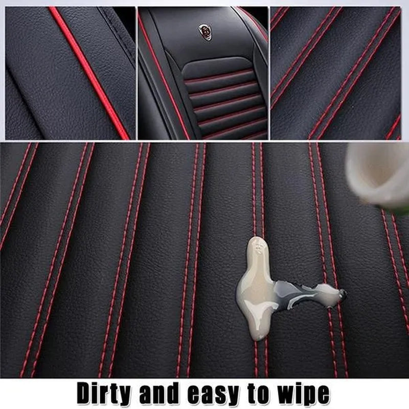 1PC Universal  PU Leather Car Seat Waterproof Luxury Mat Covers  Car Seat Protector Cover Breathable Cushion For Four Season