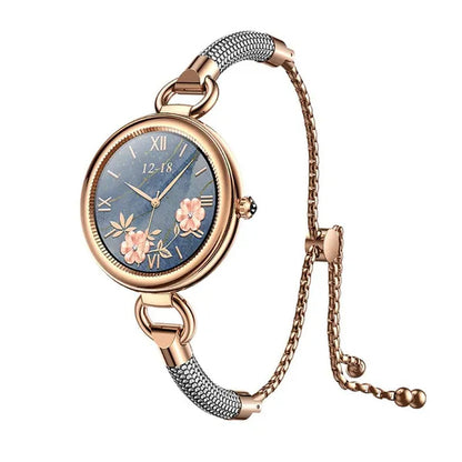 Women Lovely Diamond Bracelet Smart Watch Full Touch Screen Sports Fitness Tracker IP67 Waterproof Women's Smartwatch for Android IOS