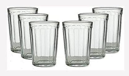 LOT 6 Russian Tea Glasses 8.5Oz 250Ml Granyonyi Stakan 20-Facet Fits Holder Podstakannik Glass - Russian Standard Glasses - Russian Glass Cup Tea - Vintage Ussr Drinking Glasses Russian