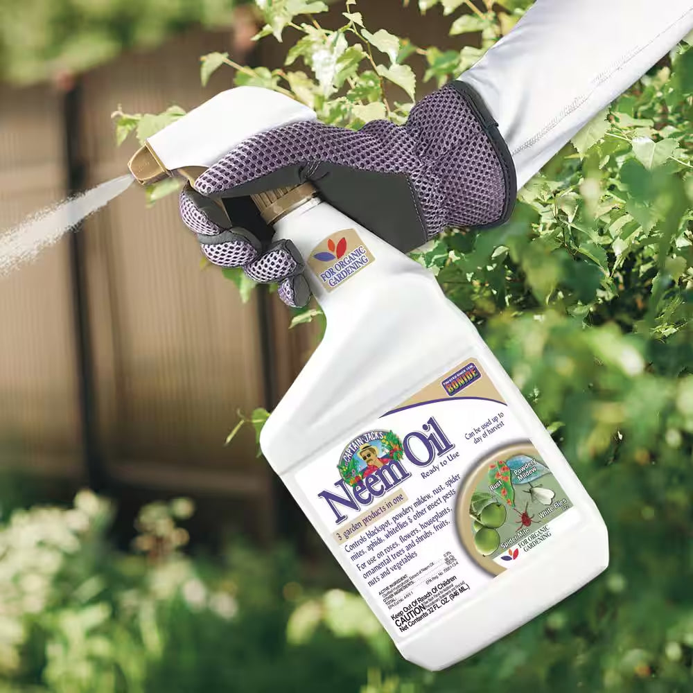 Captain Jack'S Neem Oil, 32 Oz Ready-To-Use Spray, Multi-Purpose Fungicide, Insecticide and Miticide