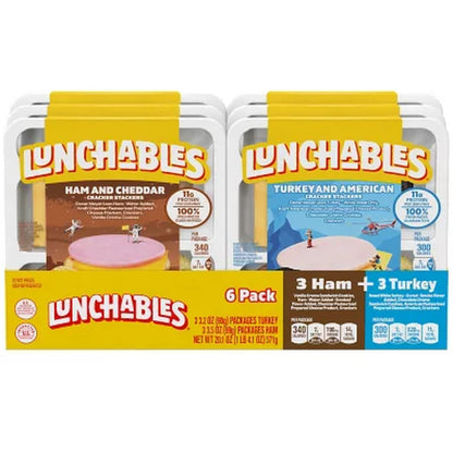Lunchables Cracker Stackers Snack Kit Variety Pack, 6 Pk.