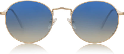 Small Round Polarized Sunglasses for Women Men Classic Vintage Retro Shades UV400