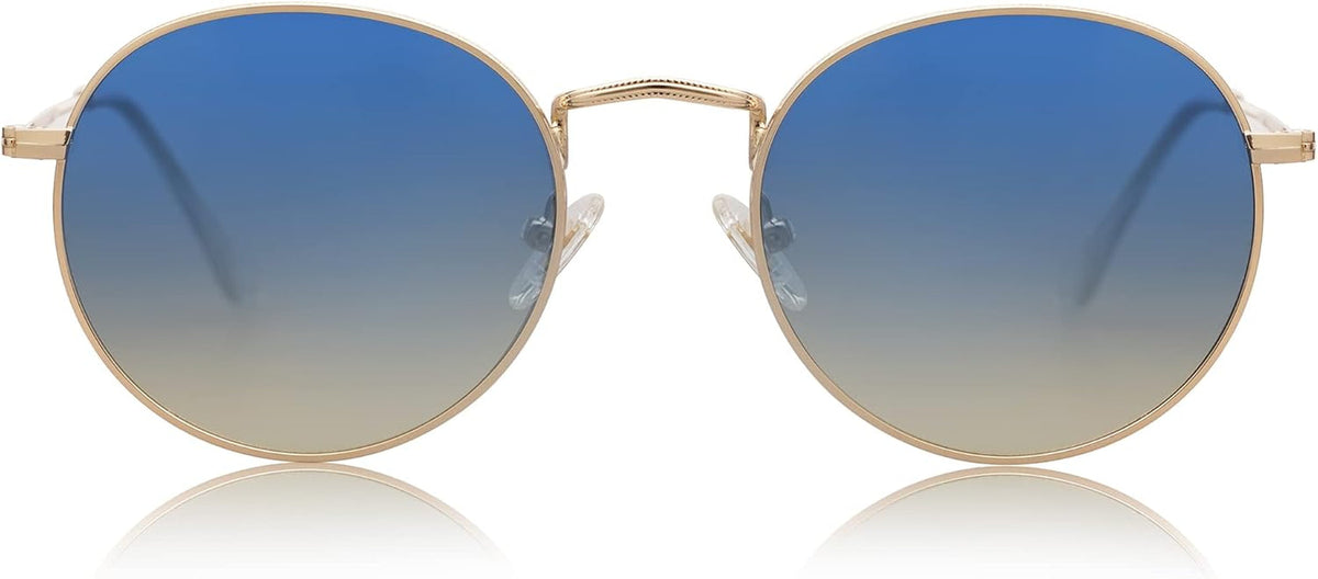 Small round Polarized Sunglasses for Women Men Classic Vintage Retro Shades UV400