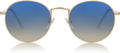 Small round Polarized Sunglasses for Women Men Classic Vintage Retro Shades UV400