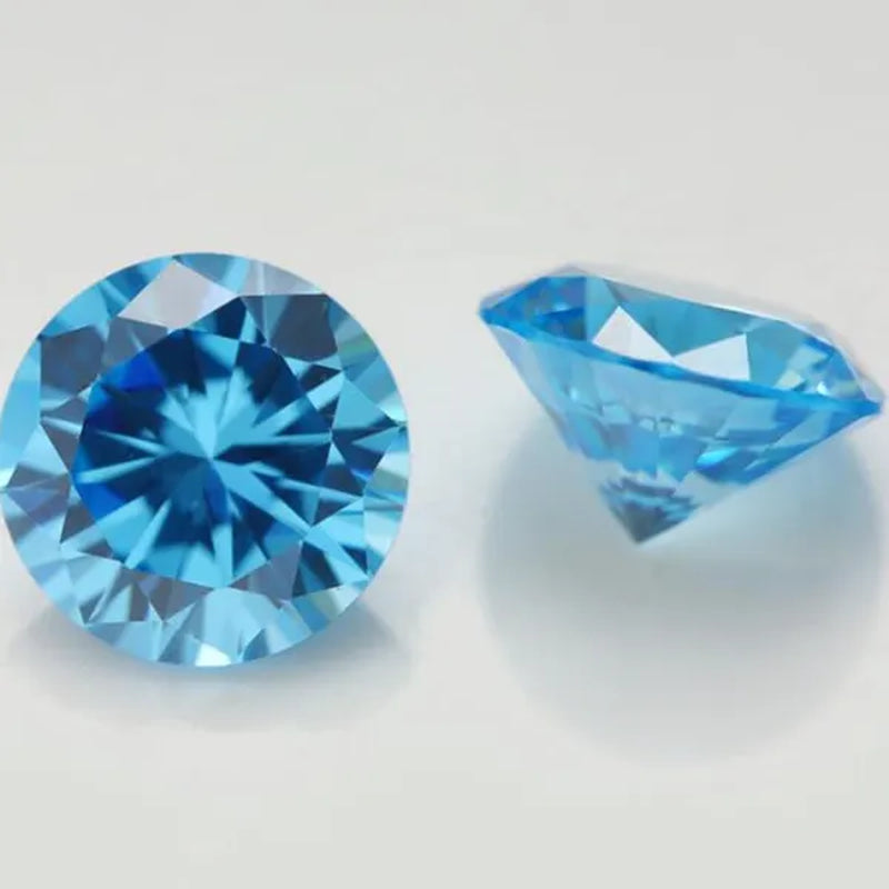 6.5Ct Loose Gemstone round Cut Cubic Zirconia Stone Jewelry Production Craft Bead Grade VVS 10.0 Mm/0.393Inch