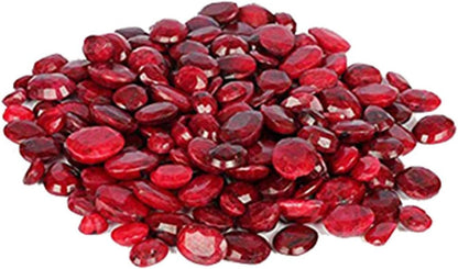 Loose Gemstones for Jewelry Making 100.00 Carats. Set of 7 Pcs Ring Size Gorgeous African Pigeon Blood Red Ruby Loose Gemstone Beads Ruby July Birthstone