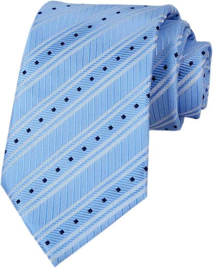 Men'S Gingham Check Stripe Ties Pattern Business Formal Designer Neckties 3.15"