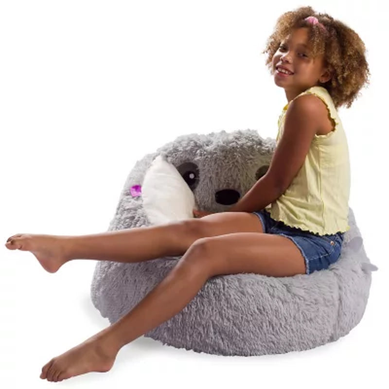 Posh Creations Sloth Bean Bag Chair for Kids