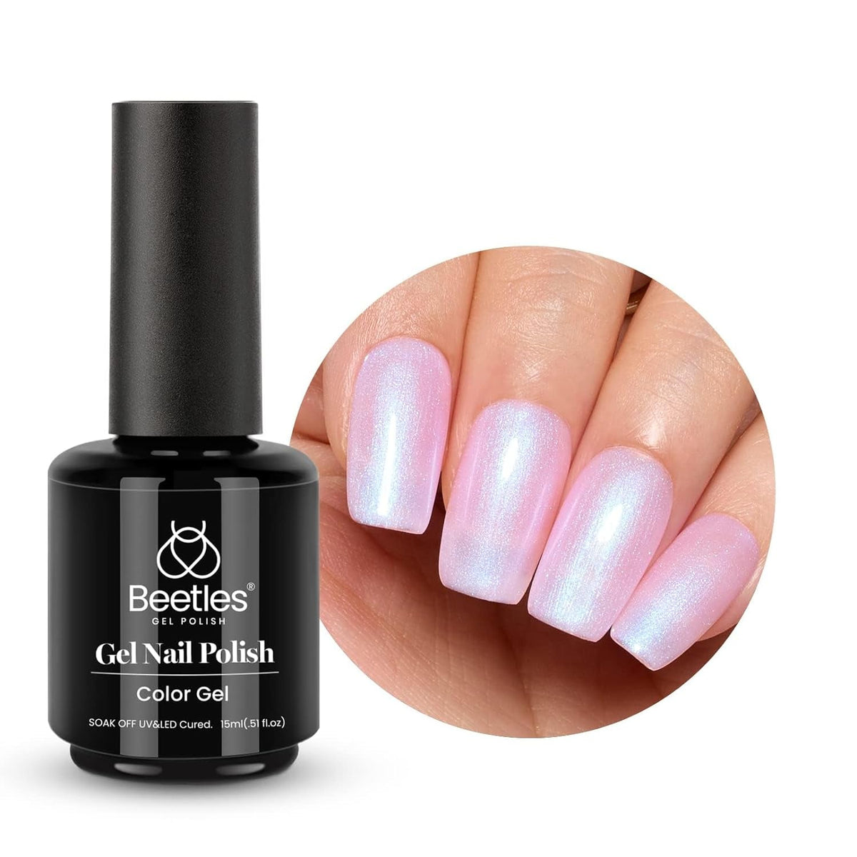 Beetles Neutral Gel Nail Polish 15ml Nude Pink Polish Set Pink Jelly Soak Off U V LED Nail Lamp Translucent Nail Art Gel