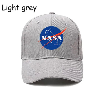 Fashion NASA Solid Color Letters Print Hat Baseball Hat Couple Outdoor Sports Cap