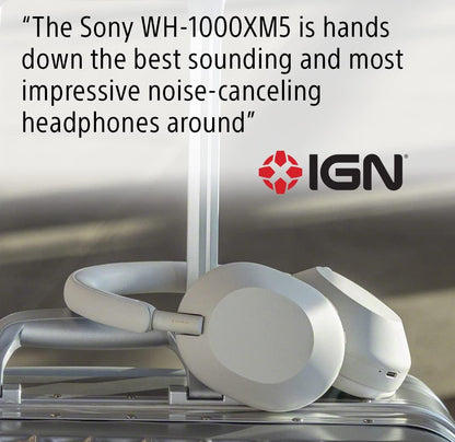 WH-1000XM5 the Best Wireless Noise Canceling Headphones, Auto NC Optimizer, 30-Hour Battery, Alexa Voice Control, Midnight Blue