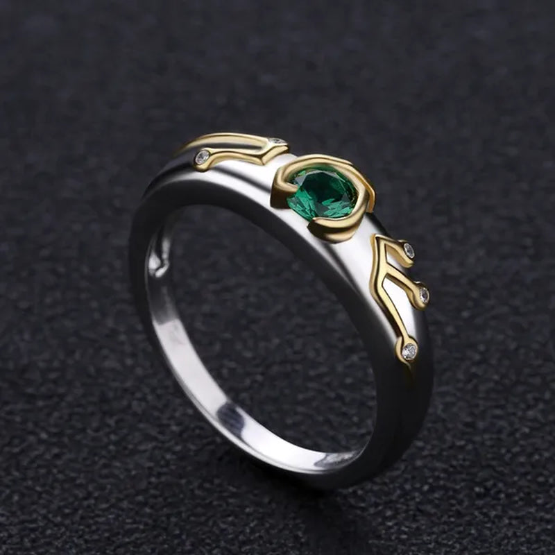 3PCS Zora‘s Sapphire Kokiri's Emerald Goron's Ruby Gold Plated Ring