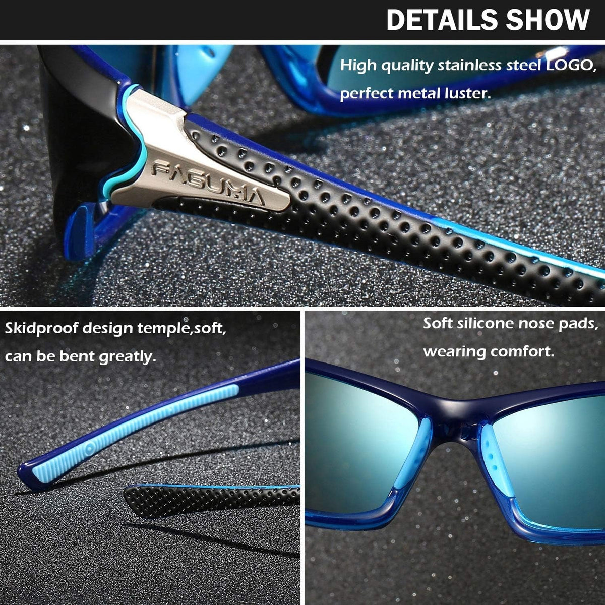 Sports Polarized Sunglasses For Men Cycling Driving Fishing 100% UV Protection
