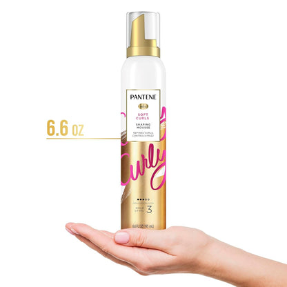 Pro-V Curl Mousse to Tame Frizz for Soft, Touchable Curls, 6.6 Oz