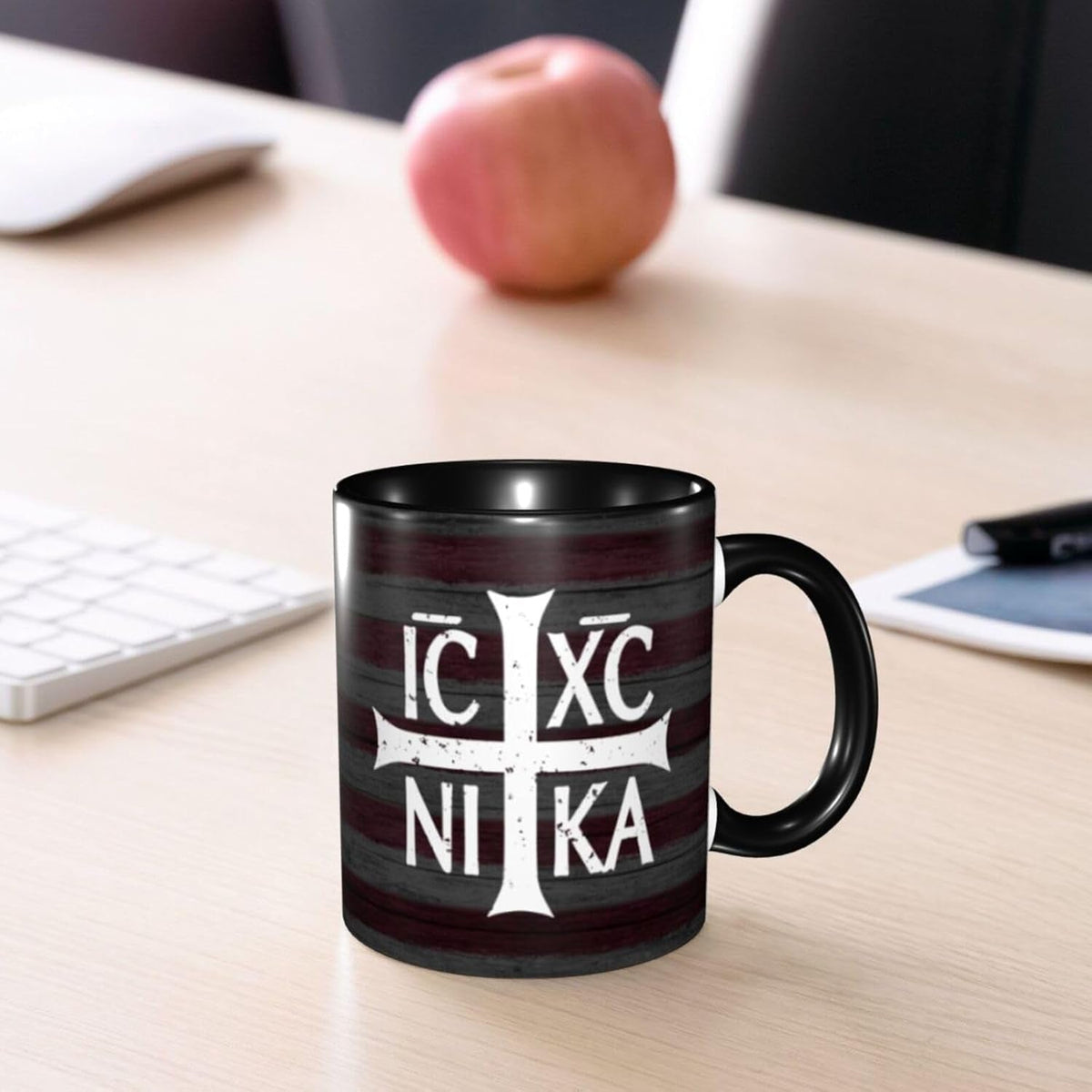 Christian Orthodox Russian Cross Funny Coffe Mug Ceramic Tea Cups Travel Mugs Drink for Work Home Office