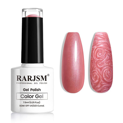 Pearl Gel Nail Polish, Glitter Drawing Gel Polish Shimmer Mermaid Nail Gel Soak Off UV Gel for Salon Home DIY Manicure Use