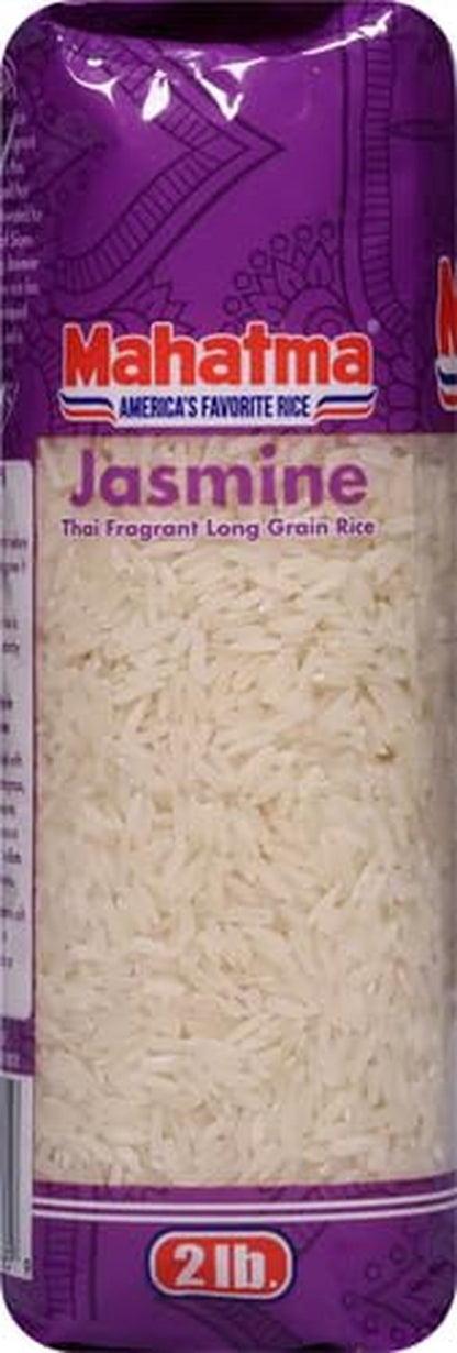 Jasmine Rice, 2Lb Bag of Rice, Thai, Indian, or Cambodian Fragrant Flavored Rice, Stovetop or Microwave Rice