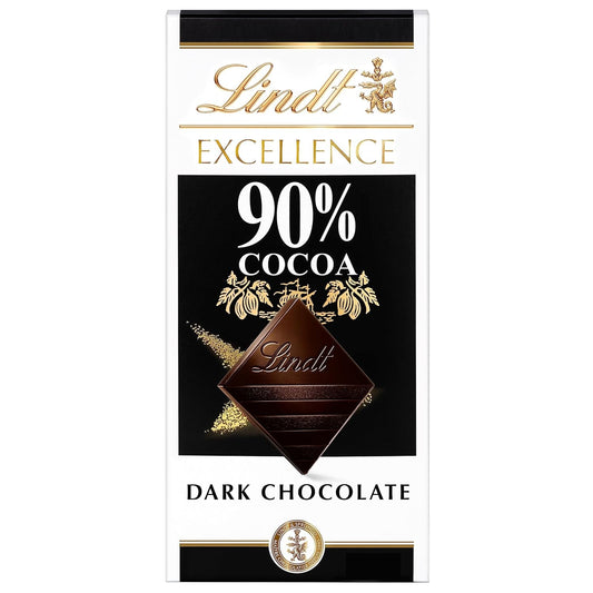 EXCELLENCE 90% Cocoa Dark Chocolate Candy Bar, Dark Chocolate, 3.5 Oz. Bar
