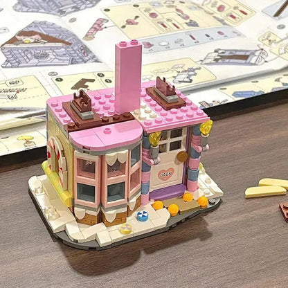 Loz Amusement Park Food Truck Merry-Go-Round Ferris Wheel Mini House Diamond Mini Building Block Cute Toys for Kids and Girls