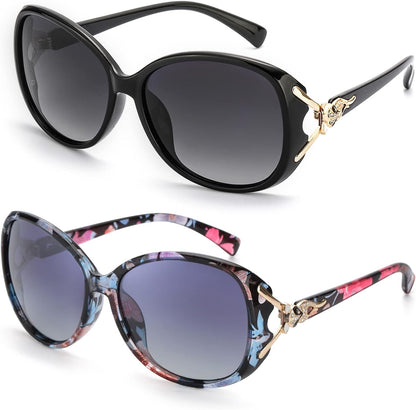 Sunglasses for Women Trendy Polarized Sunglasses Oversized Big Sun Glasses Ladies Shades UV Protection