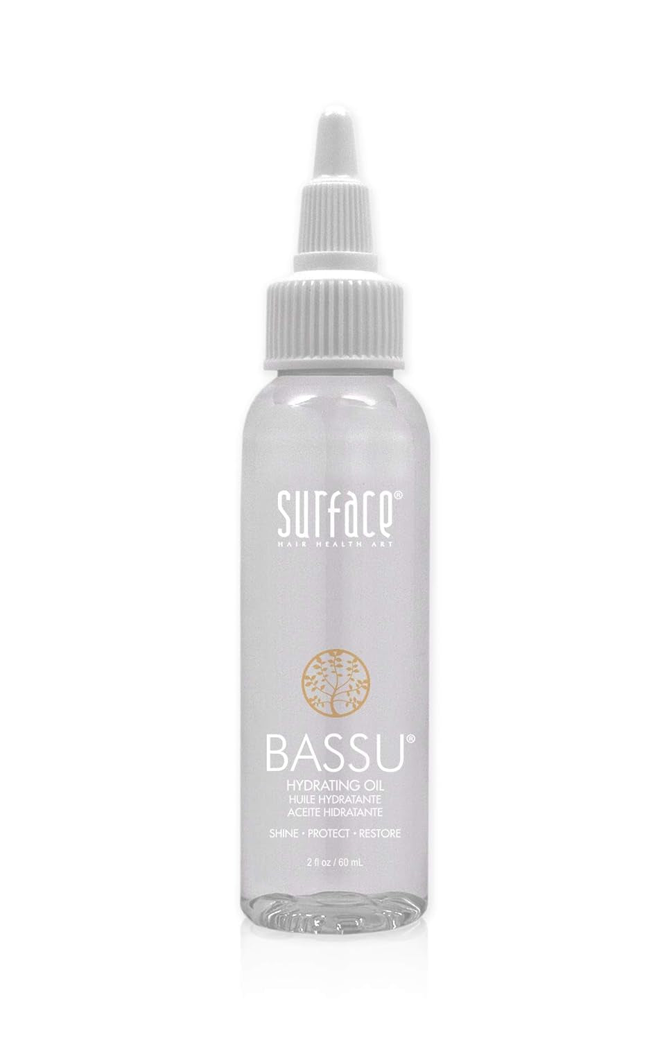 Hair Bassu Hydrating Oil: Hair Oil with Flax Seed, and Aloe Vera, Moisturize and Hydrate Repair Damaged Hair, Color Safe, 2 Fl Oz