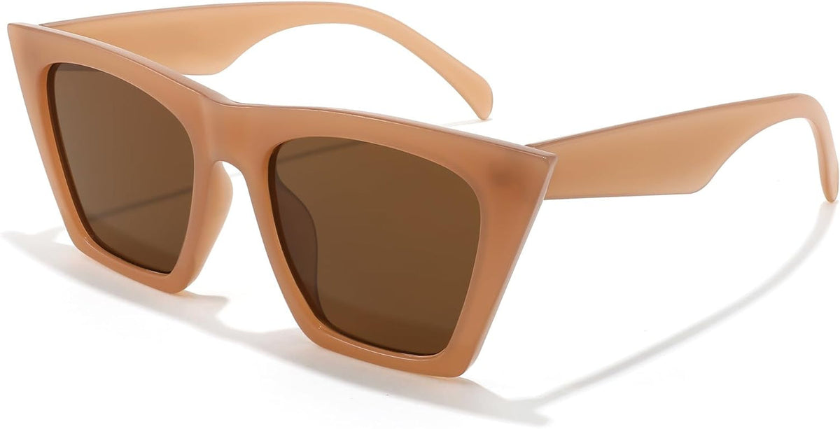Vintage Square Cat Eye Sunglasses Women Trendy Cateye Sunglasses B2473