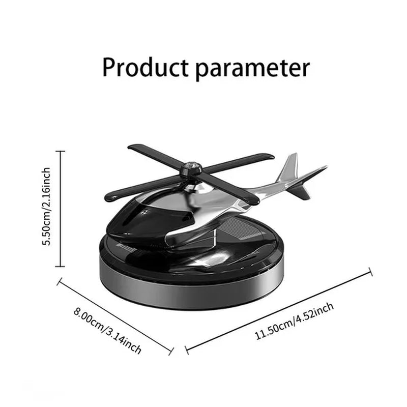Car Air Freshener Solar Helicopter Auto Flavoring Car Perfume Interior Accessories Propeller Rotating Fragrance Diffuse Supplies