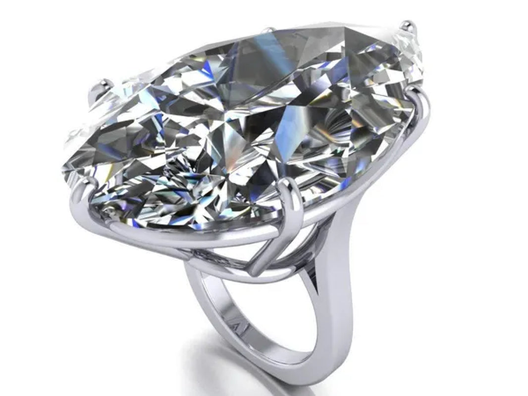 Natural White Sapphire  Engagement ring Size 6,7,8,9,10