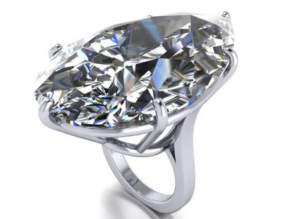 Natural White Sapphire  Engagement ring Size 6,7,8,9,10