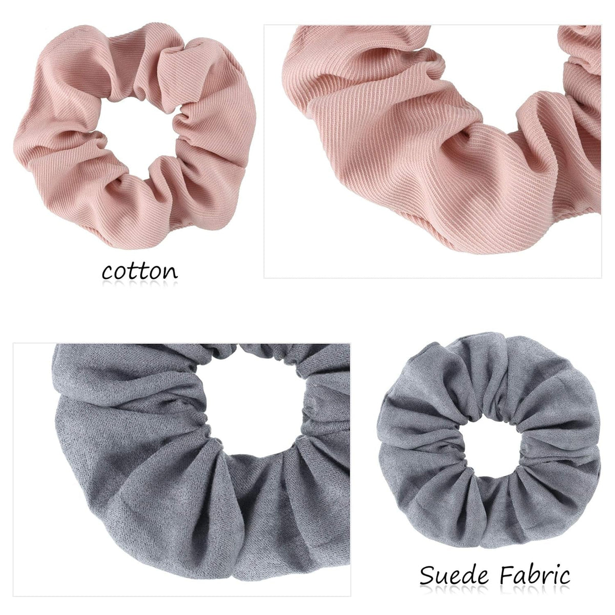 9 Pieces Cotton Hair Scrunchies Matte Nude Hair Bands Elastic Colorful Scrunchy Hair Bands Hair Ties Hair Ropes for Women Girls(Gentle Colors)
